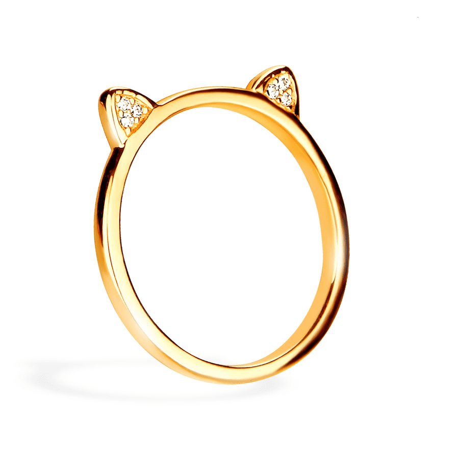 Meow - Cat Ring (Gold) - Jewelry - Monty Boy