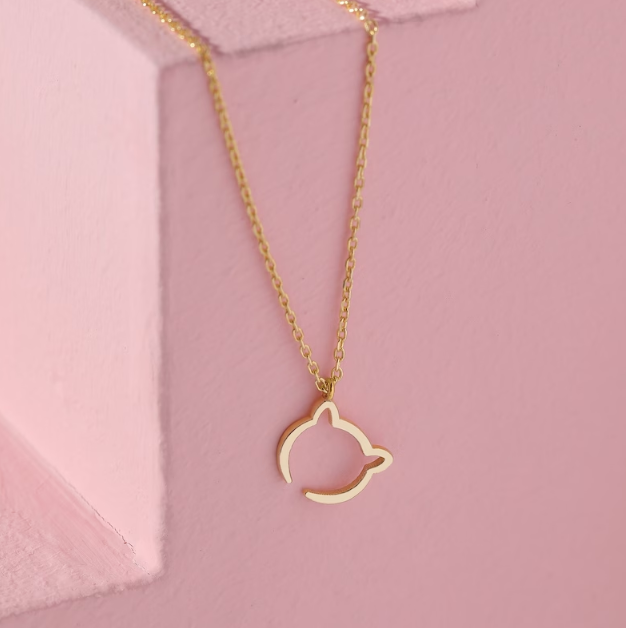 Curious - Cat Necklace (Gold)