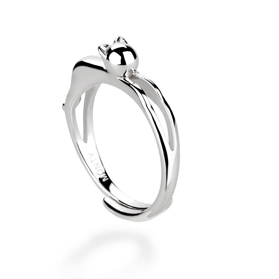 Cute - Cat Ring (Silver)