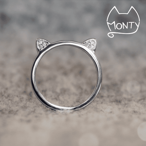 Meow - Cat Ring (Silver) - Jewelry - Monty Boy