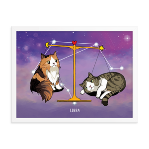 Monty and Molly Poster - Zodiac Sign LIBRA